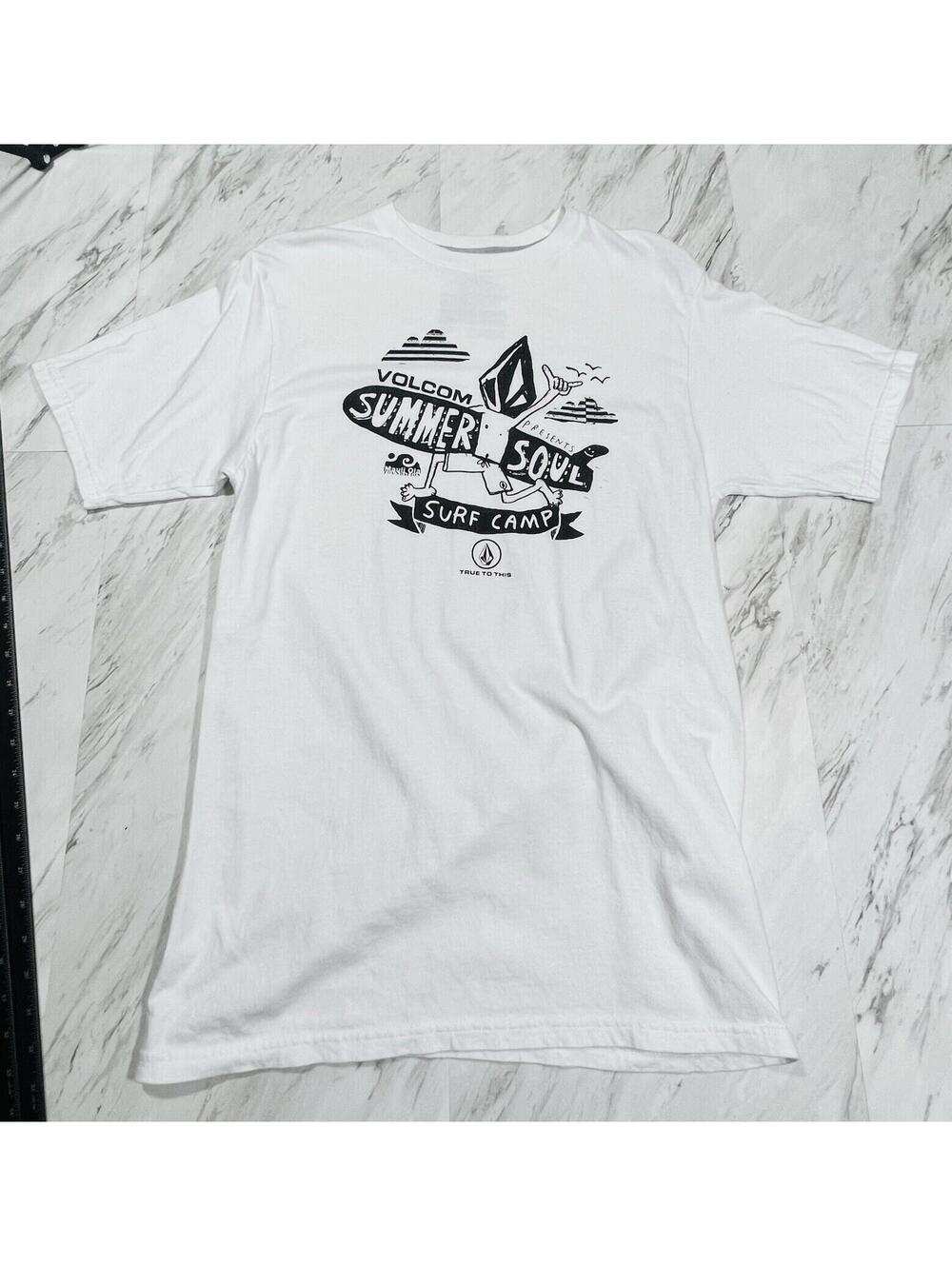 Volcom Summer Soul Surf Camp Graphic T Shirt Men’s Medium Skate #13 SURF